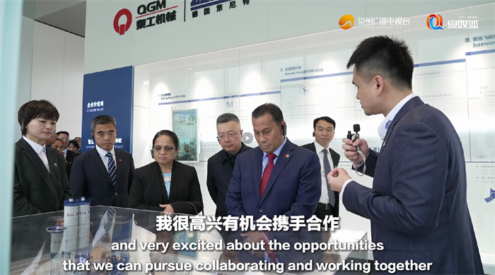 ຂໍໃຫ້ເຮັດວຽກຮ່ວມກັນເພື່ອສ້າງອະນາຄົດຂອງພື້ນຖານໂຄງລ່າງ! ຮອງປະທານຂອງໄມໂຄຣເອມະນິເຊ iconesia ຢ້ຽມຢາມເຄື່ອງຈັກ QGM